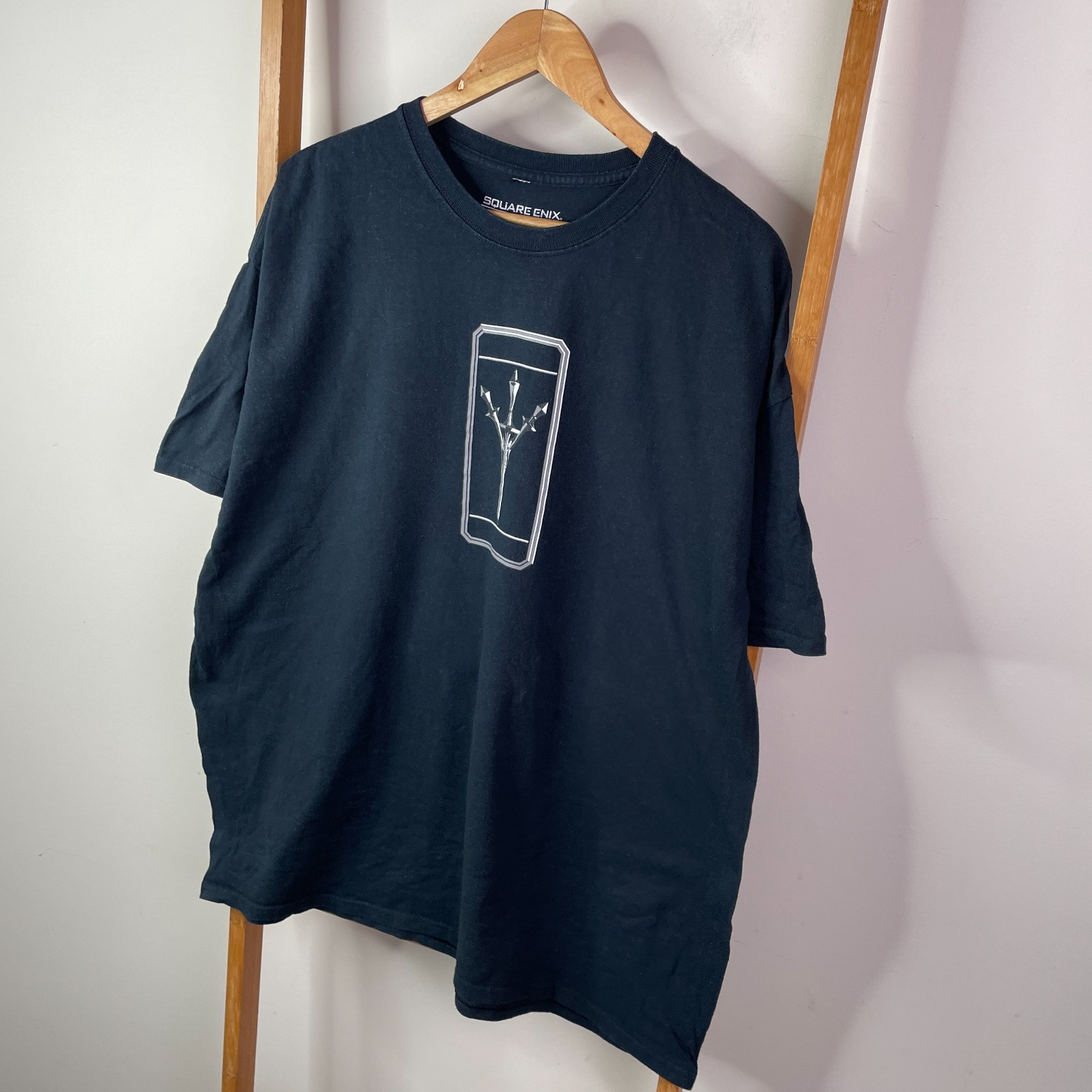 Square Enix Final Fantasy XV Shirt Mens 2XL Black Graphic Print Short Sleeve