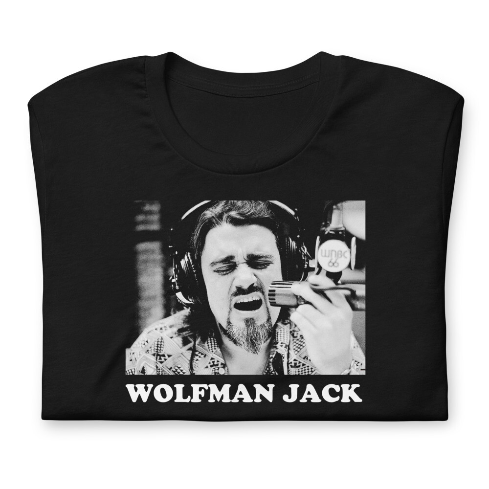 WOLFMAN JACK Artwork Graphic Tee Shirt Unisex t-shirt