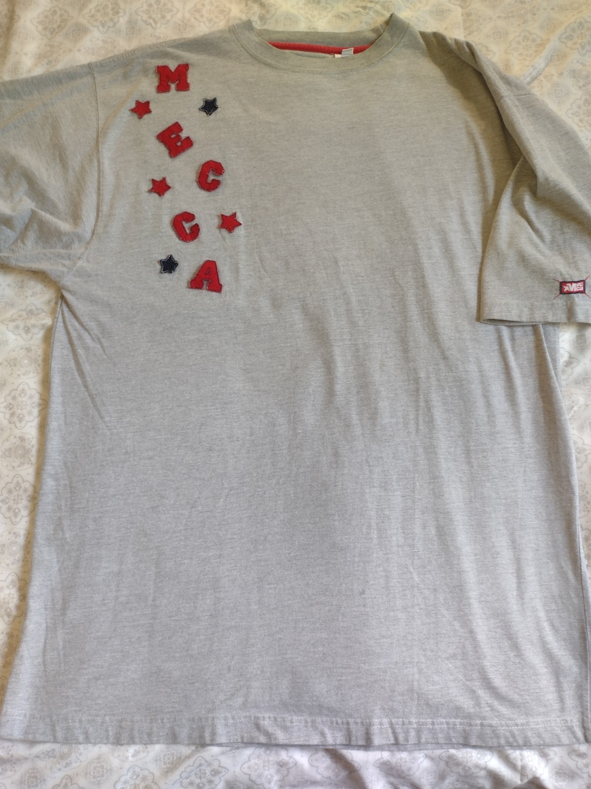 Vintage Y2K Mecca USA VTG 90s Shirt Mens XL Gray OG Skater Hip Hop Streetwear