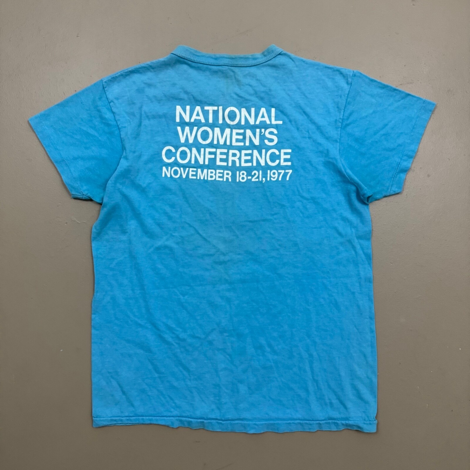 VTG RARE 1977 Women On The Move Original National Conventional T Shirt Feminist