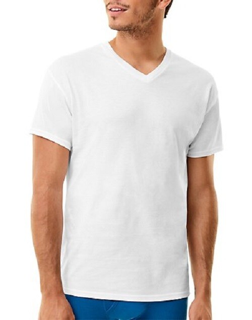 Hanes® Men&rsquo;s Luxury Essentials White V-Neck Undershirt 3-Pack  » TOP 1  » YZT2W3