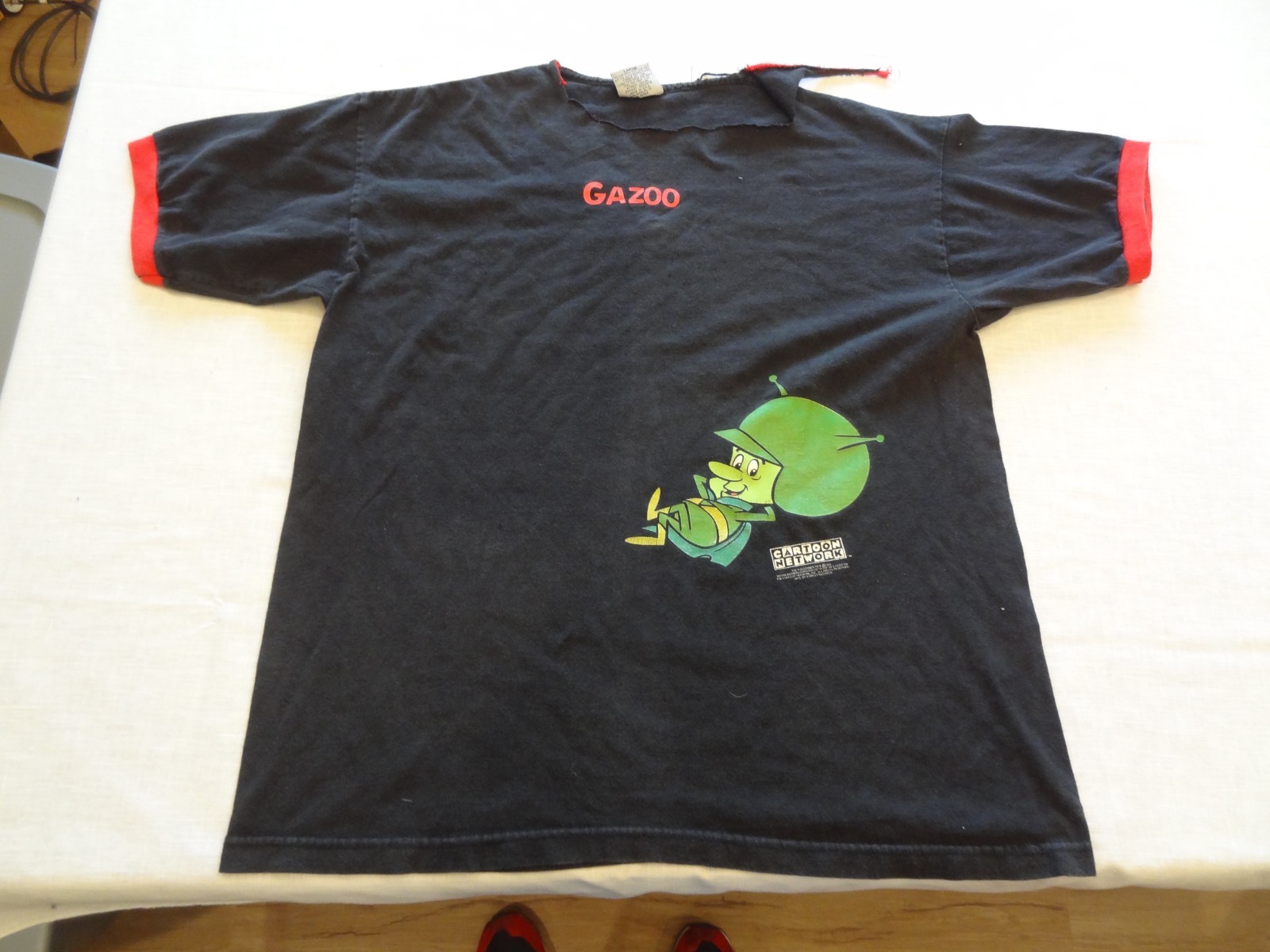 Vintage 1996 The Flintstones Stanley Desantis Shirt Great Gazoo Men Large Flaw
