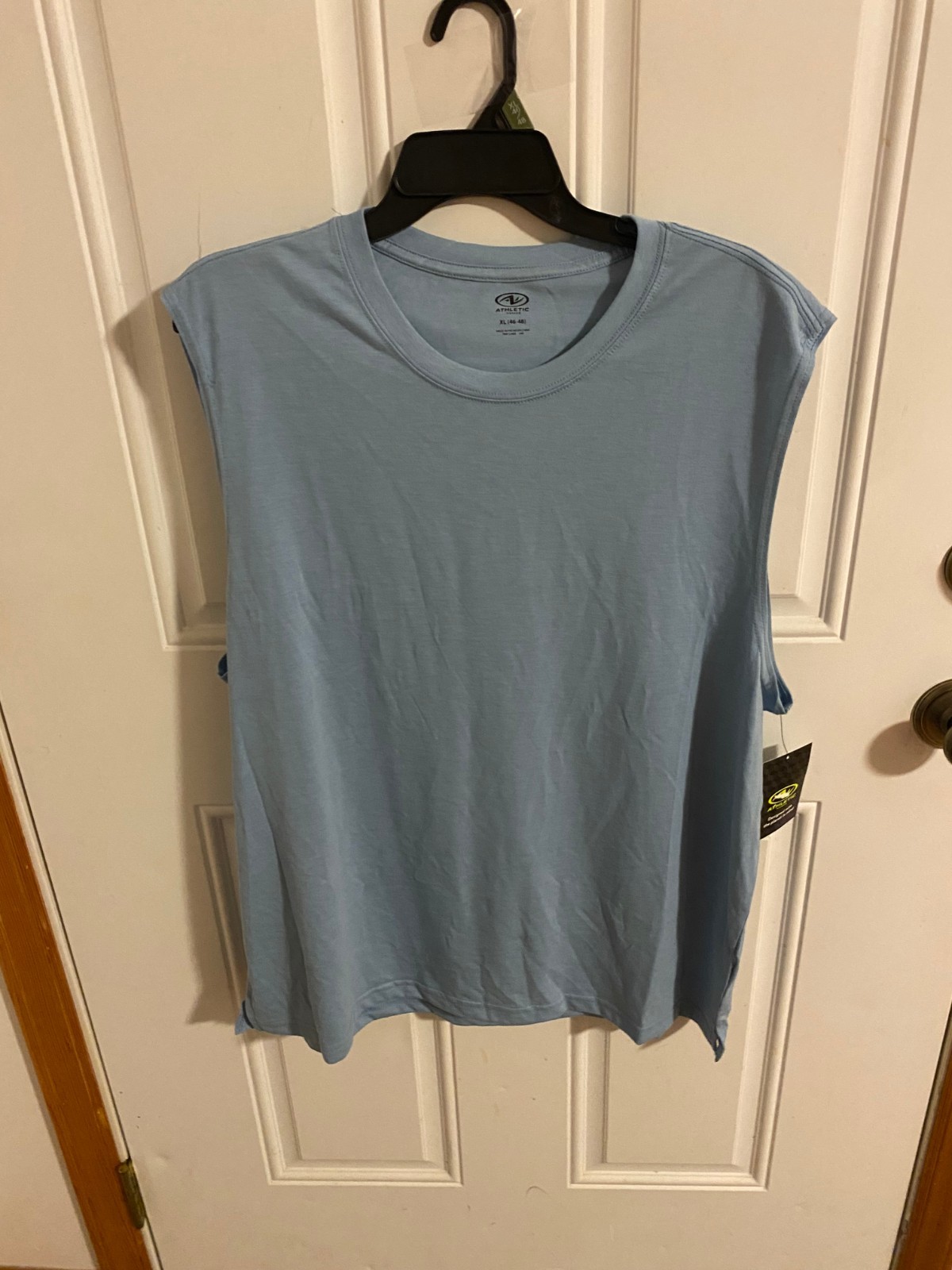 BRAND NEW MEN&rsquo;S SIZE XL ATHLETIC WORKS AQUA JASPER HEATHER MUSCLE TANK TOP
