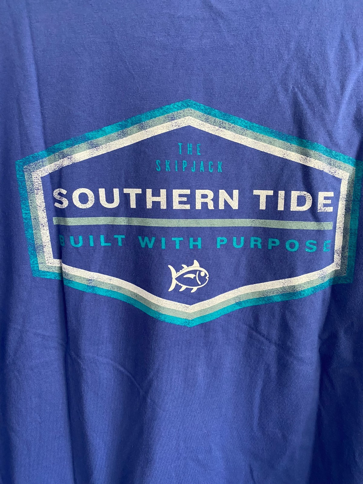 NWT SOUTHERN TIDE Mens Size Large University Blue Built w Purpose T-Shirt