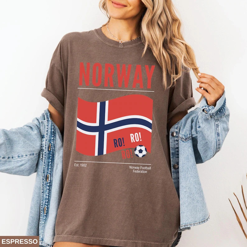 Norway Fan Shirt | Soccer Game Day T-Shirt | Men&rsquo;s and Women&rsquo;s Norway Team Tee