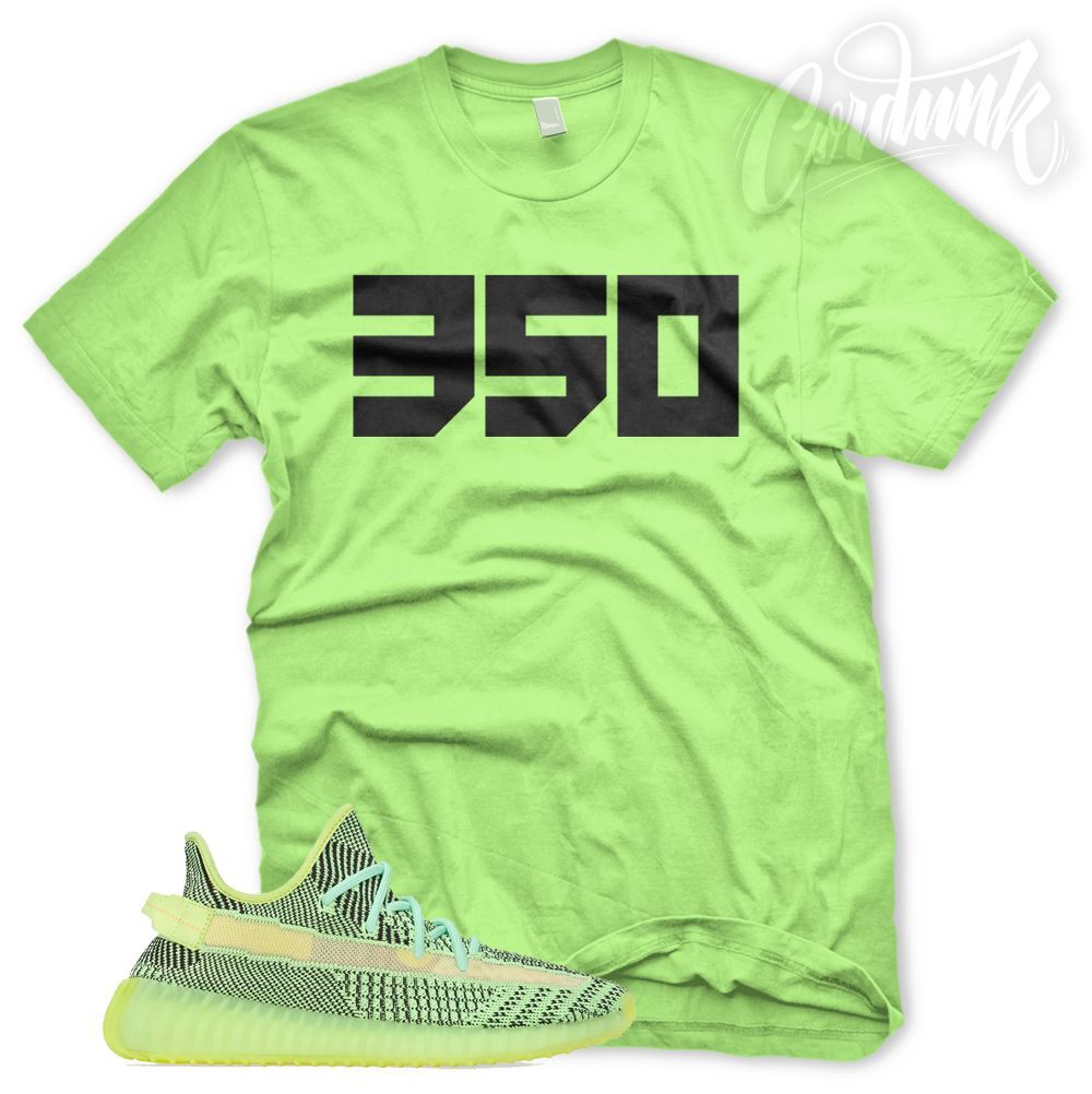 New « 350 » T Shirt for Adidas YZ Boost 350 YeezReel Non Reflective Glow