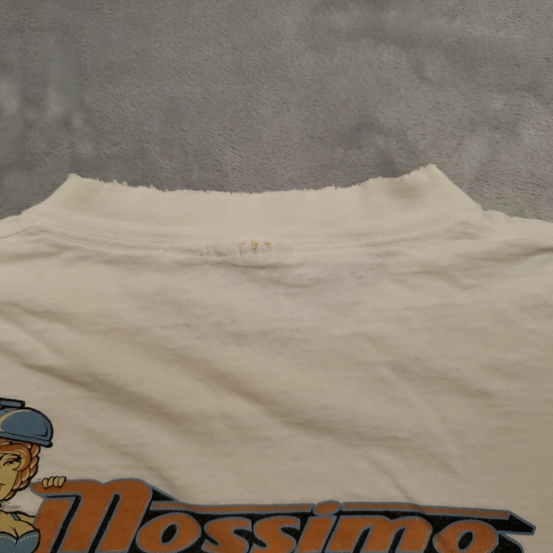 Mossimo Shirt Mens XL White Well Wrought Short Sleeve Skate 90s Retro Torch Tee