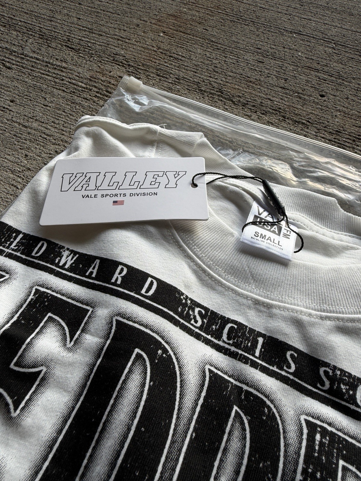 Valley Edward Scissorhands « Vale Dreams » White/Black Graphic Logo Tee S