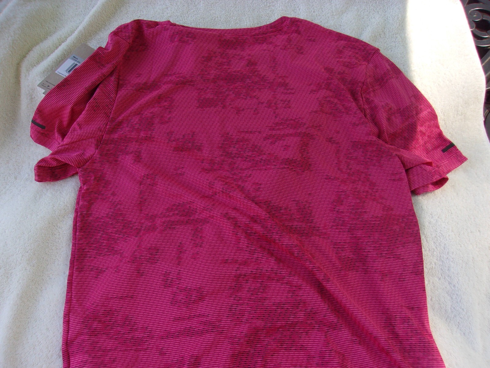 NWT Nike dri fit ADV running T, mens XS, pink-red, $85