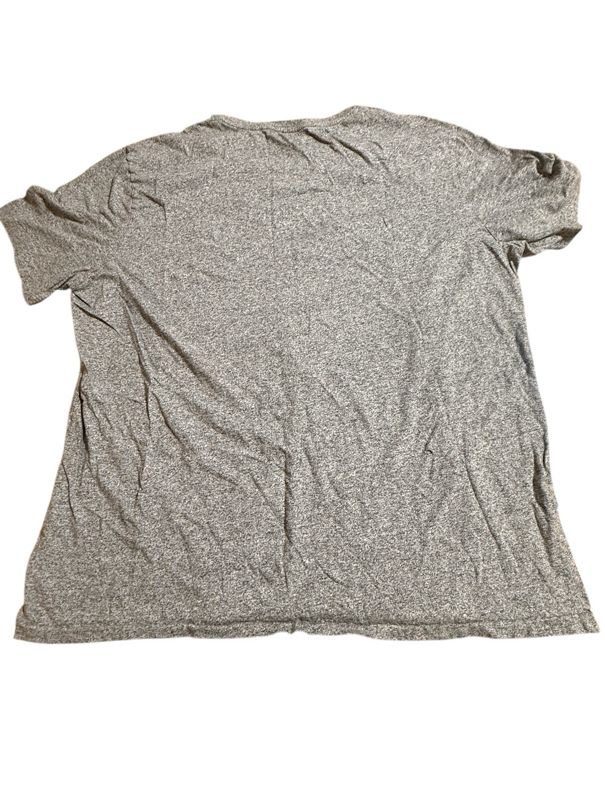 Polo Ralph Lauren Shirt Mens XXL Gray Heather Crew Neck Preppy Trashed Hole Read