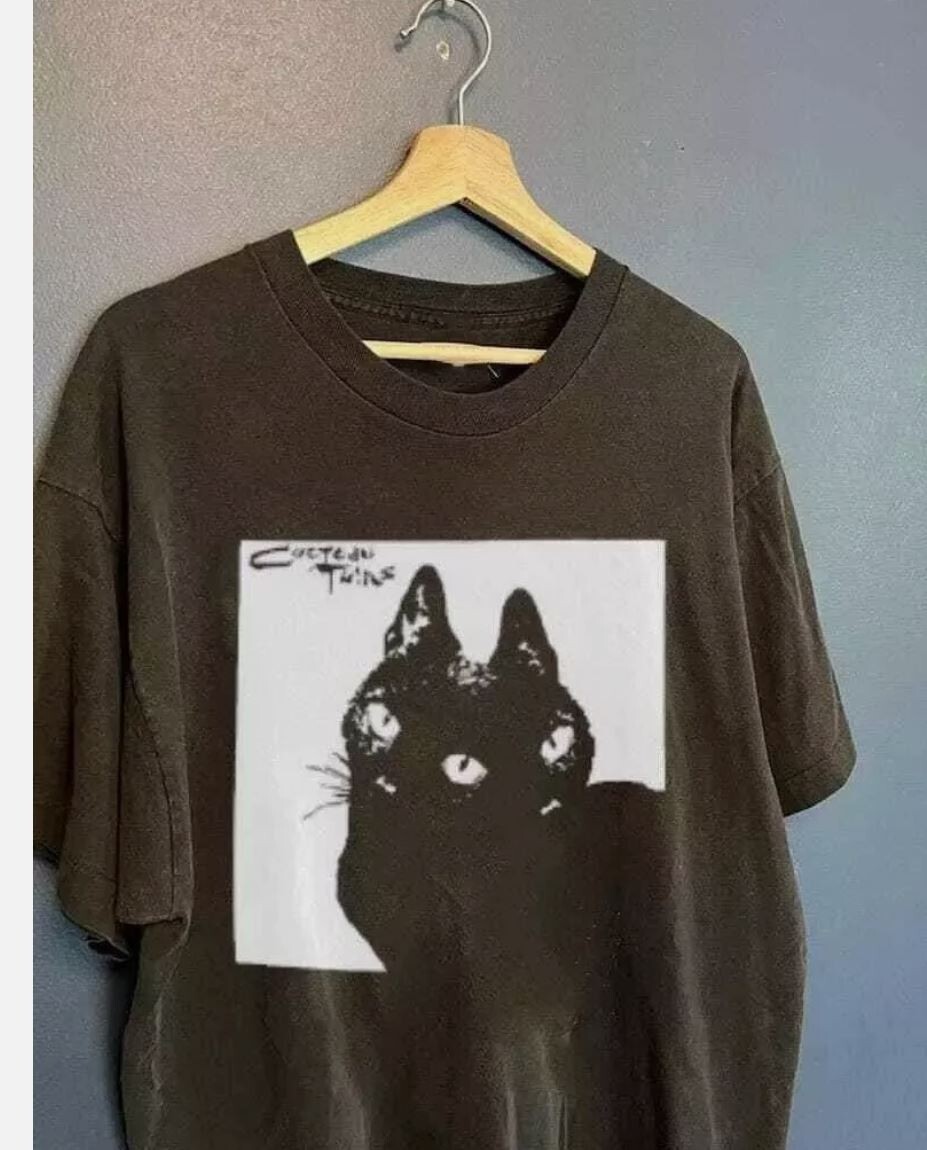 Cocteau Twins Cat Shirt, Cocteau Twins Band 90&rsquo;s Rock Band Unisex Tshirt S-5XL