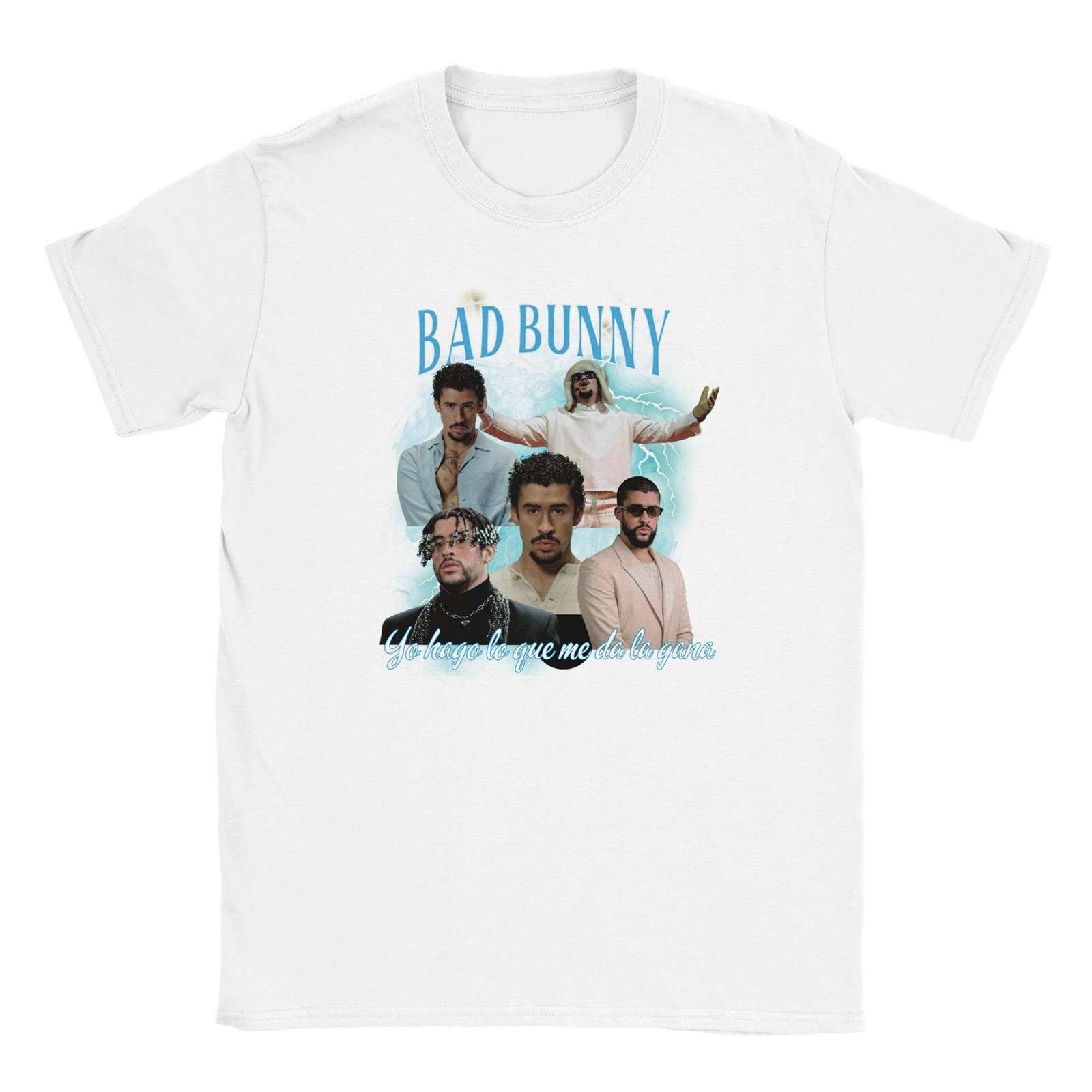 Vintage Bad Bunny Graphic Tee: 90s Retro Style Music Shirt