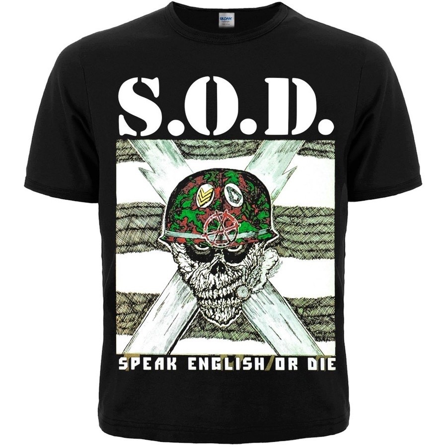 S.O.D. « Speak English or Die » T-Shirt black anthrax slayer