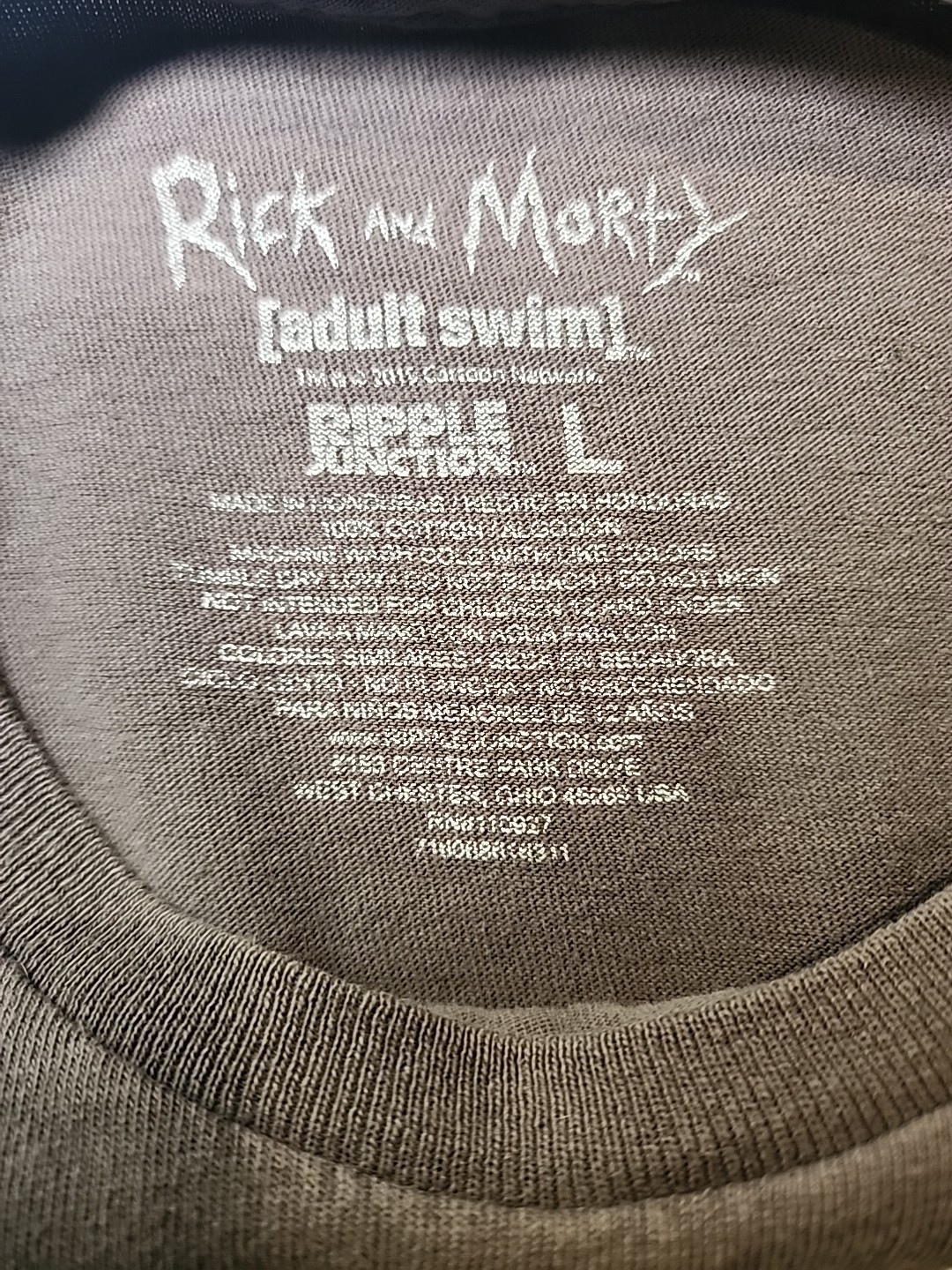Rick & Morty Adult Swim Ripple Junction T-shirt Large Short Sleeve