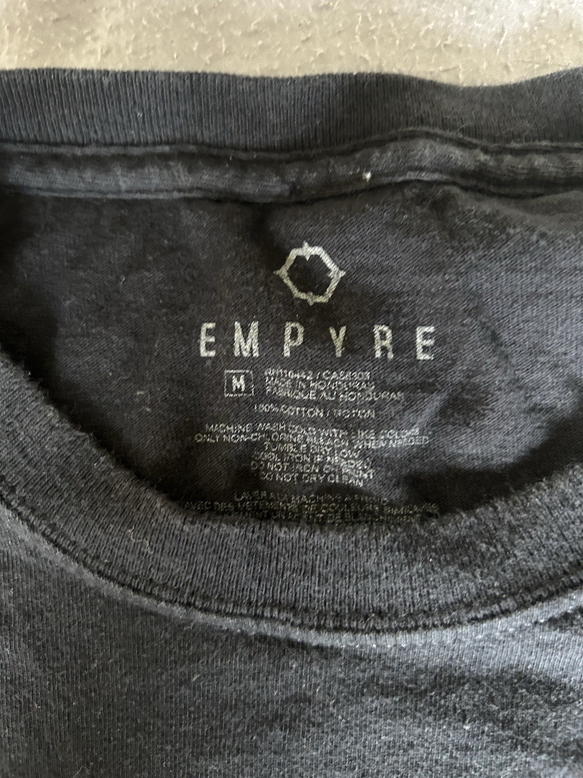 Empyre Men&rsquo;s Tiger Claw Touch of Death Graphic T-Shirt Black/Purple M