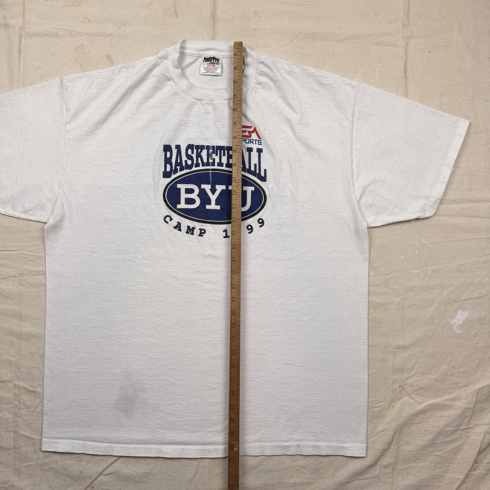 Vintage EA Sports Basketball Video Game T-Shirt Brigham Young University BYU 2XL