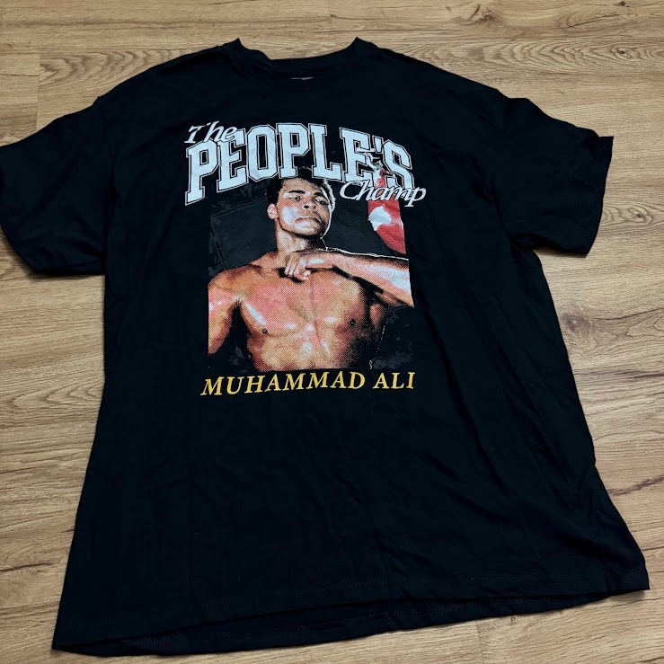 Muhammad Ali The Greatest Men’s XL Black Graphic T-Shirt The Peoples Champ
