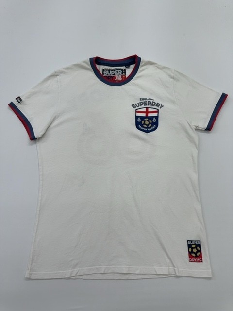 Superdry Men White Trophy Series Graphic T-Shirt 2XL Regular BNWT