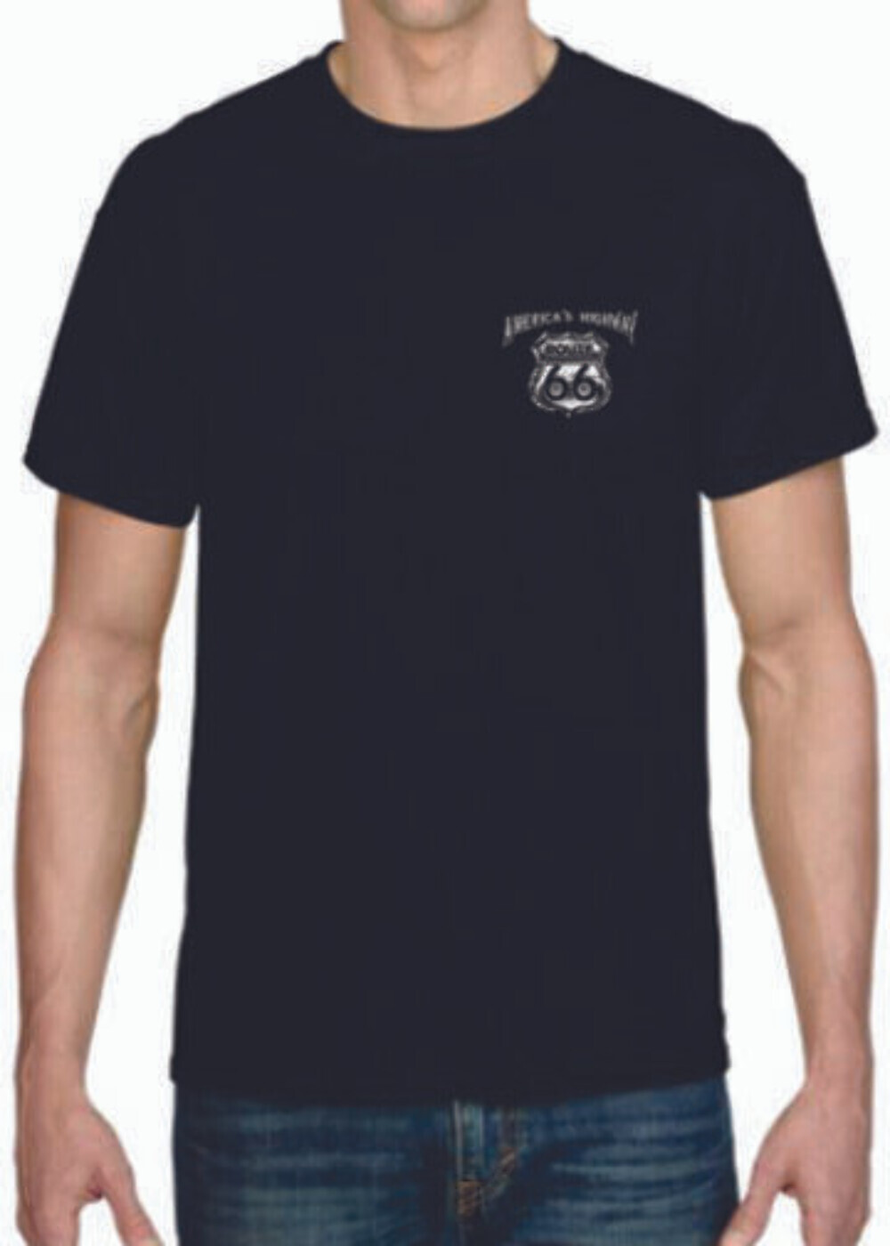 Adult DryBlend® T-Shirt – ( AMERICAS HWY ROUTE 66 – BIKER / CHOPPER)