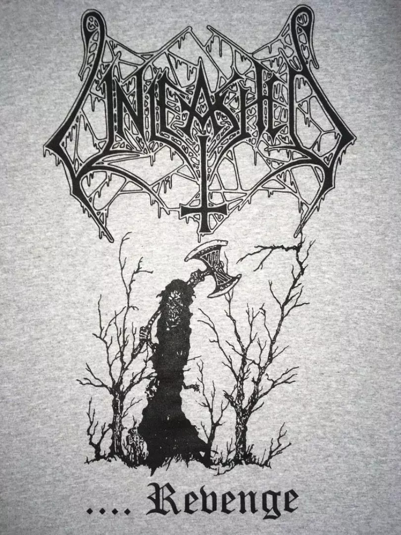 UNLEASHED Revenge T-Shirt Short Sleeve Cotton Sport Grey Men Size S to 5XL
