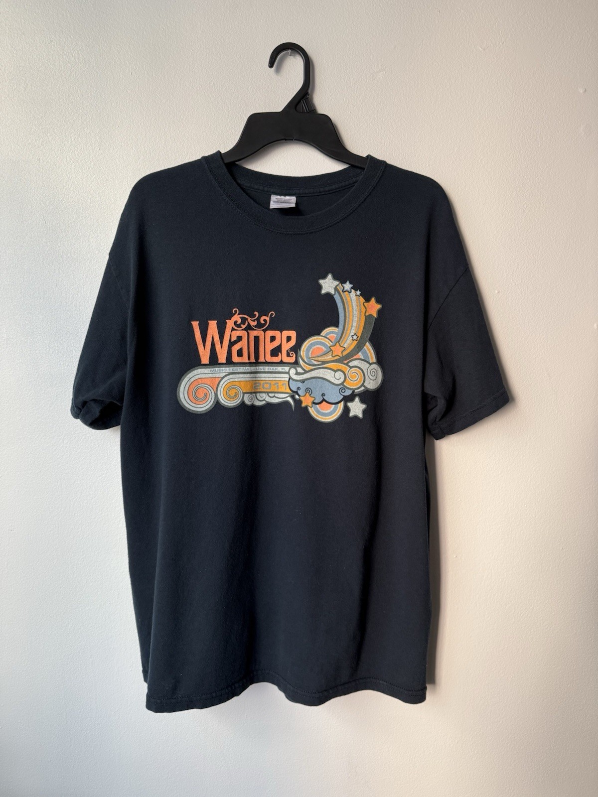 Wanee Music Festival 2011 Event Logo Shirt Blue Large Official