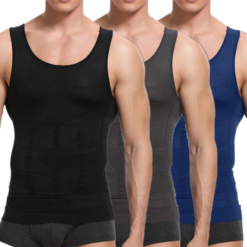 Shaper Men&rsquo;s Body Toning T-Shirt Ultra Durable Vest Compression Underwear Shirts