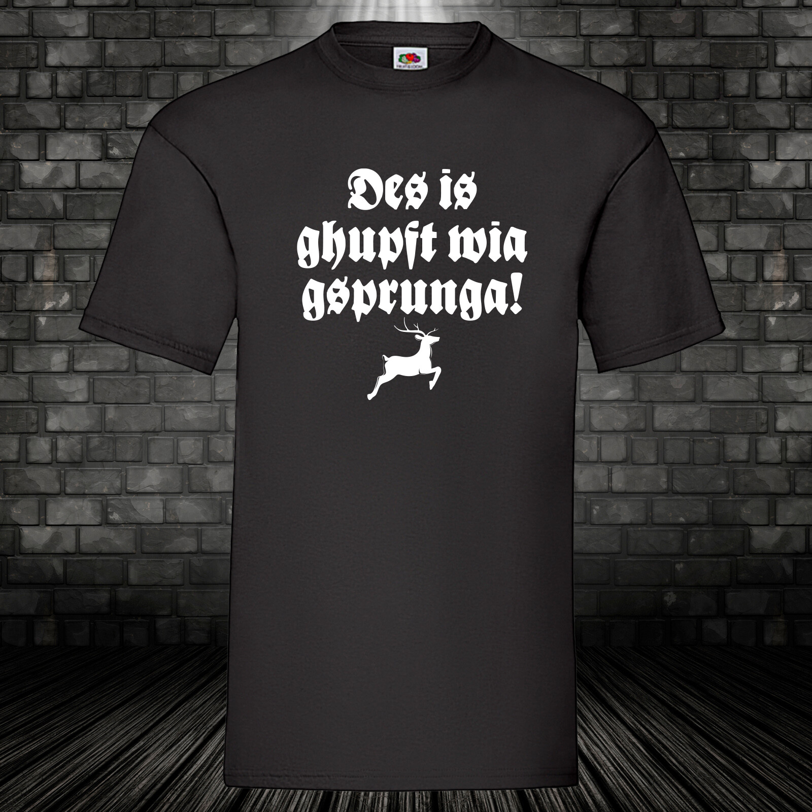 Desis horned wia gsprunga shirt Bavaria T-shirt cult gift no matter Bavaria S-5XL