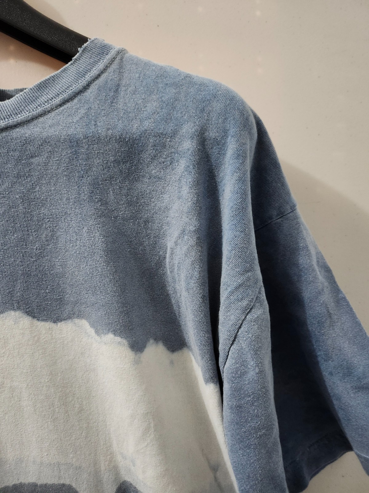 Global Generation Shirt Mens XL Blu Tie Dye Dragon Back Graphic Tee Crew VTG 90s