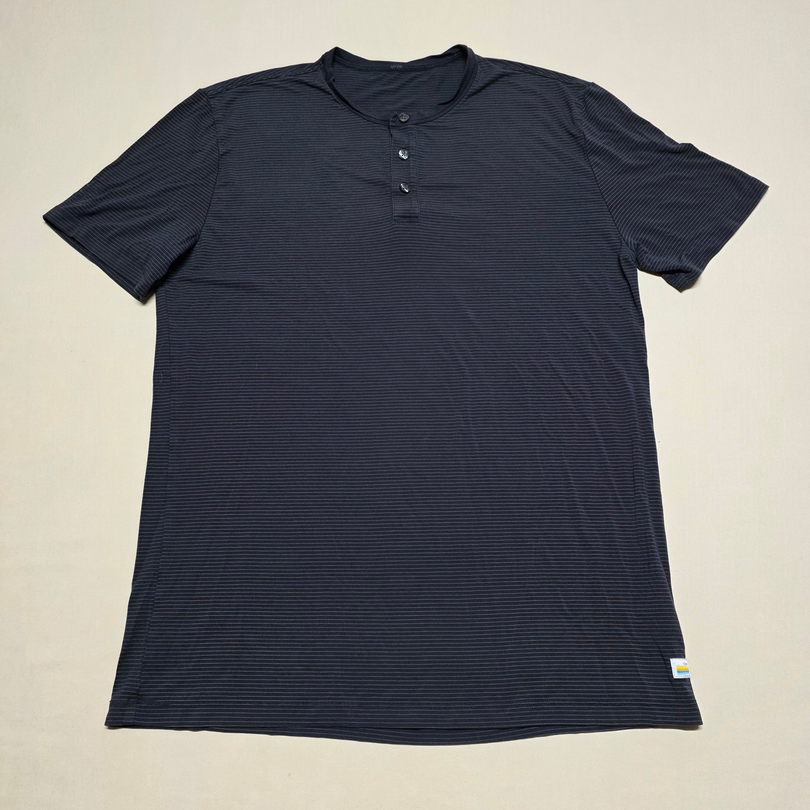 Vuori T-Shirt Men Striped Pullover Stretch NO Size/Check Measurements/Fit Medium