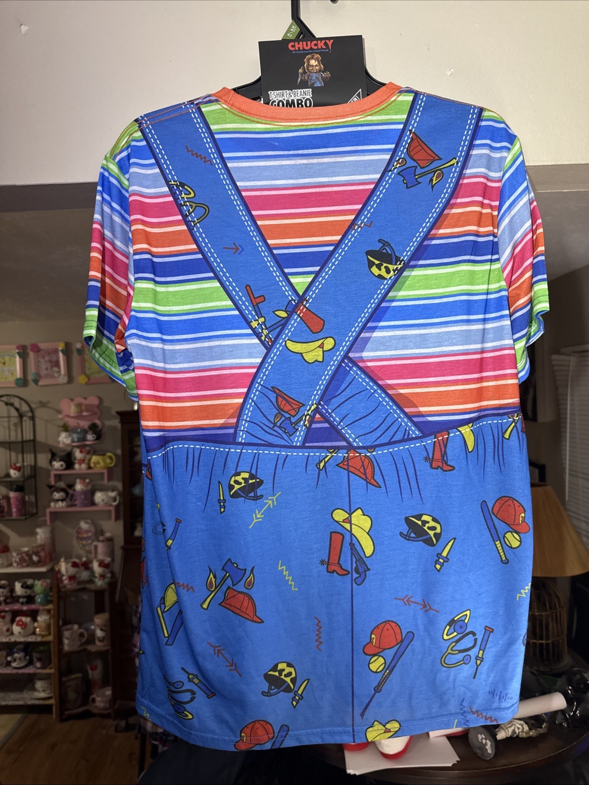 NEW CHUCKY GOOD GUY T-SHIRT & BEANIE COMBO SIZE XL (40/42)