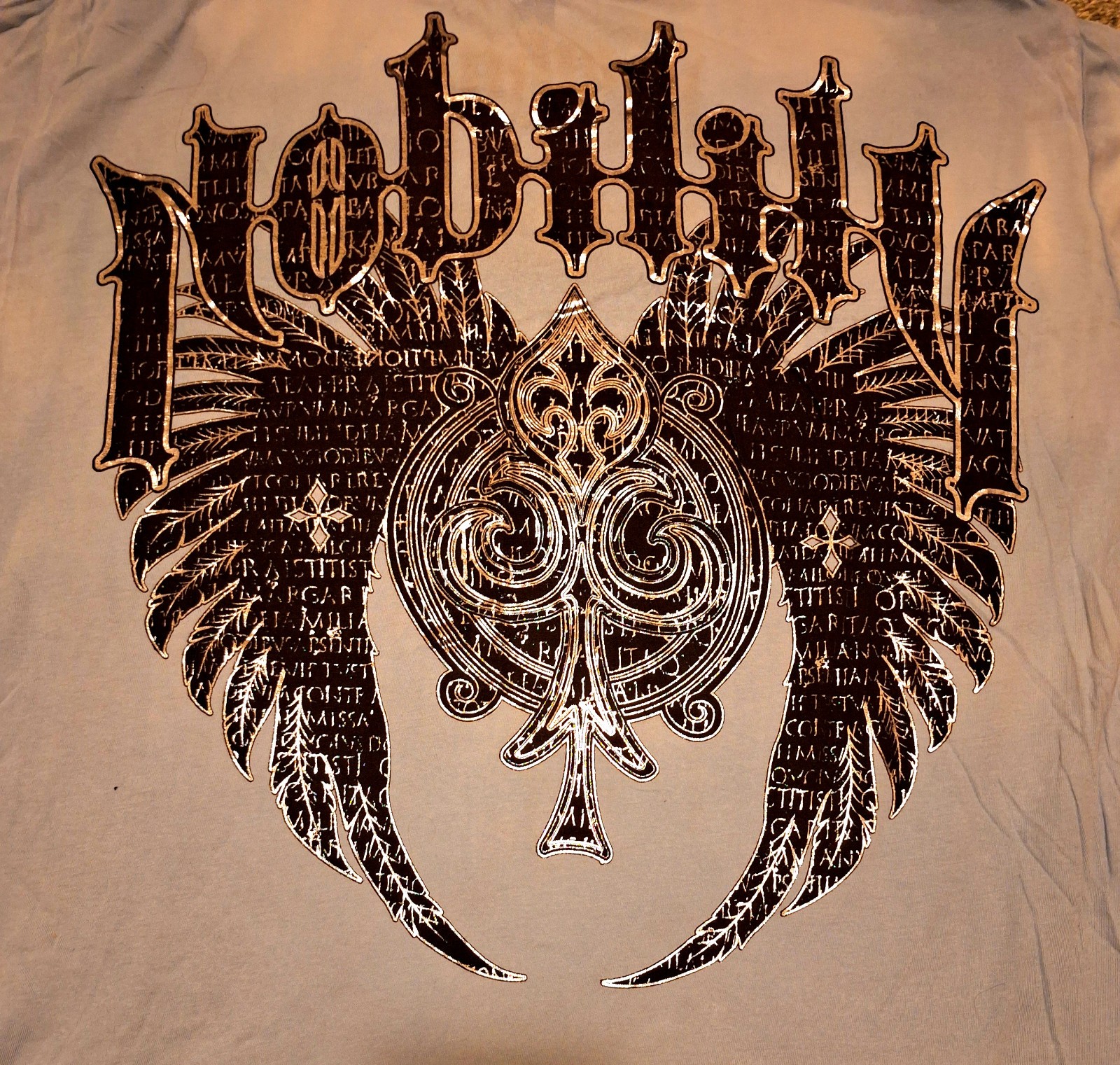 NOBILITY Valkyrie AFFLICTION style shirt Rock n roll X-Large Goth biker USA !!