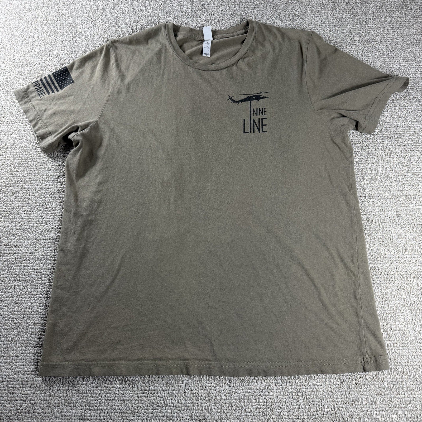 Nine Line Land of the Free T-shirt Patriotic Graphic Beige USA Men’s Size XL