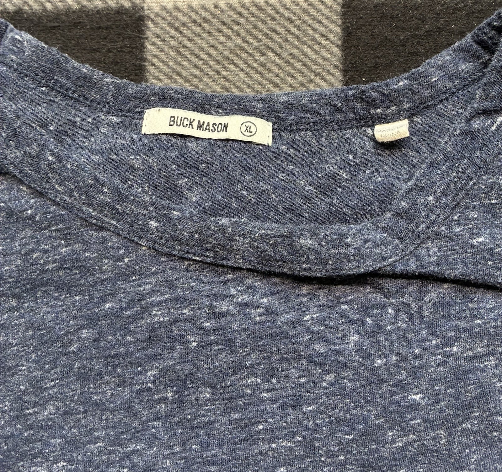 Buck Mason Shirt Mens XL Signature Slub Classic Tee Crewneck Straight Hem