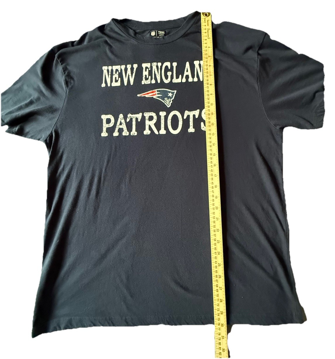 New England Patriots T-Shirt Blue Short Sleeve Size XL NFL Football