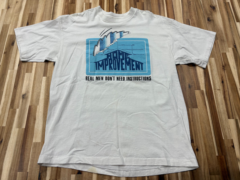Vintage 90s Home Improvement T Shirt XL Real Men Instructions USA TV Show Tee