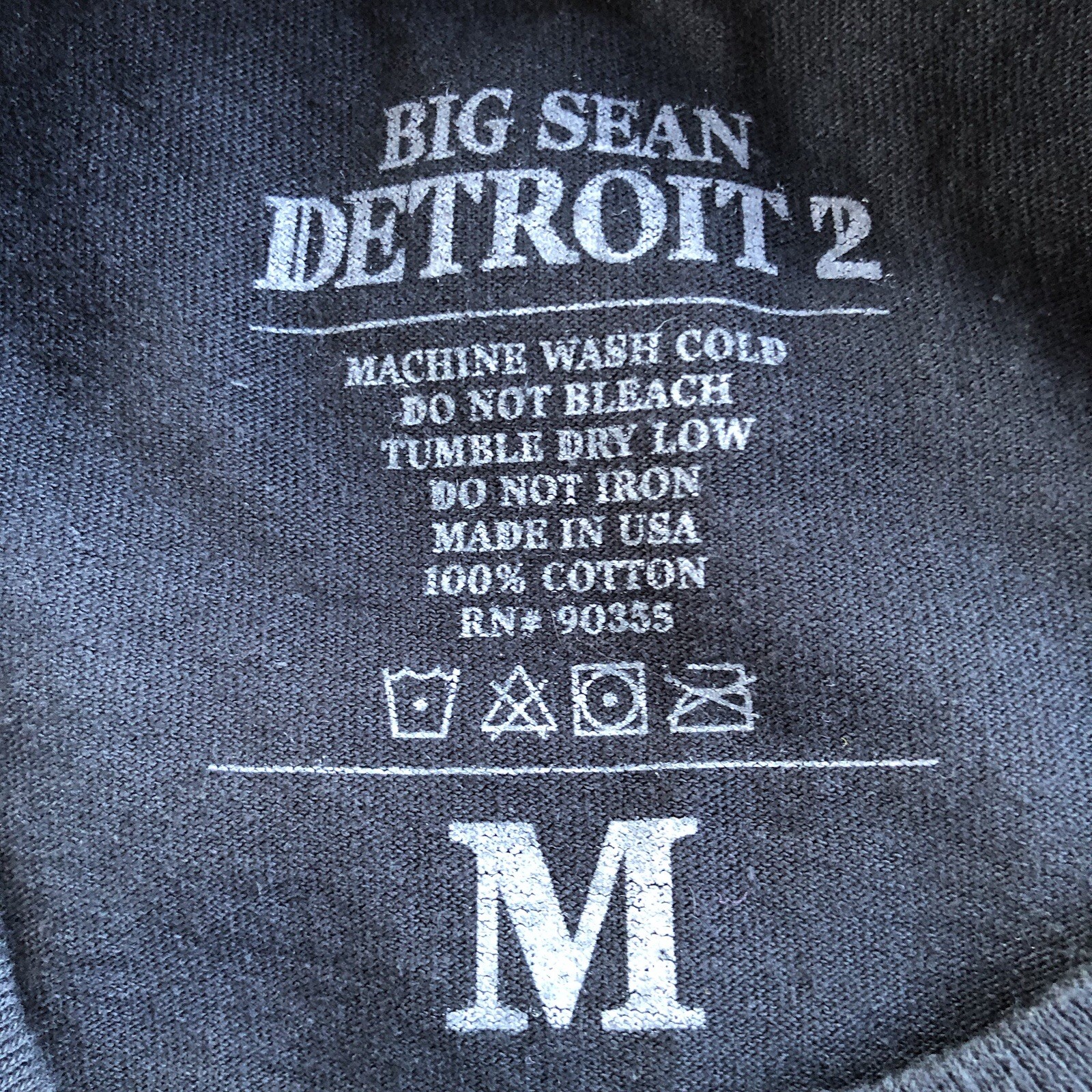 Big Sean Detroit 2 2020 Album Merch T-Shirt Mens M AOP Rap Hip Hop Graphic Tee