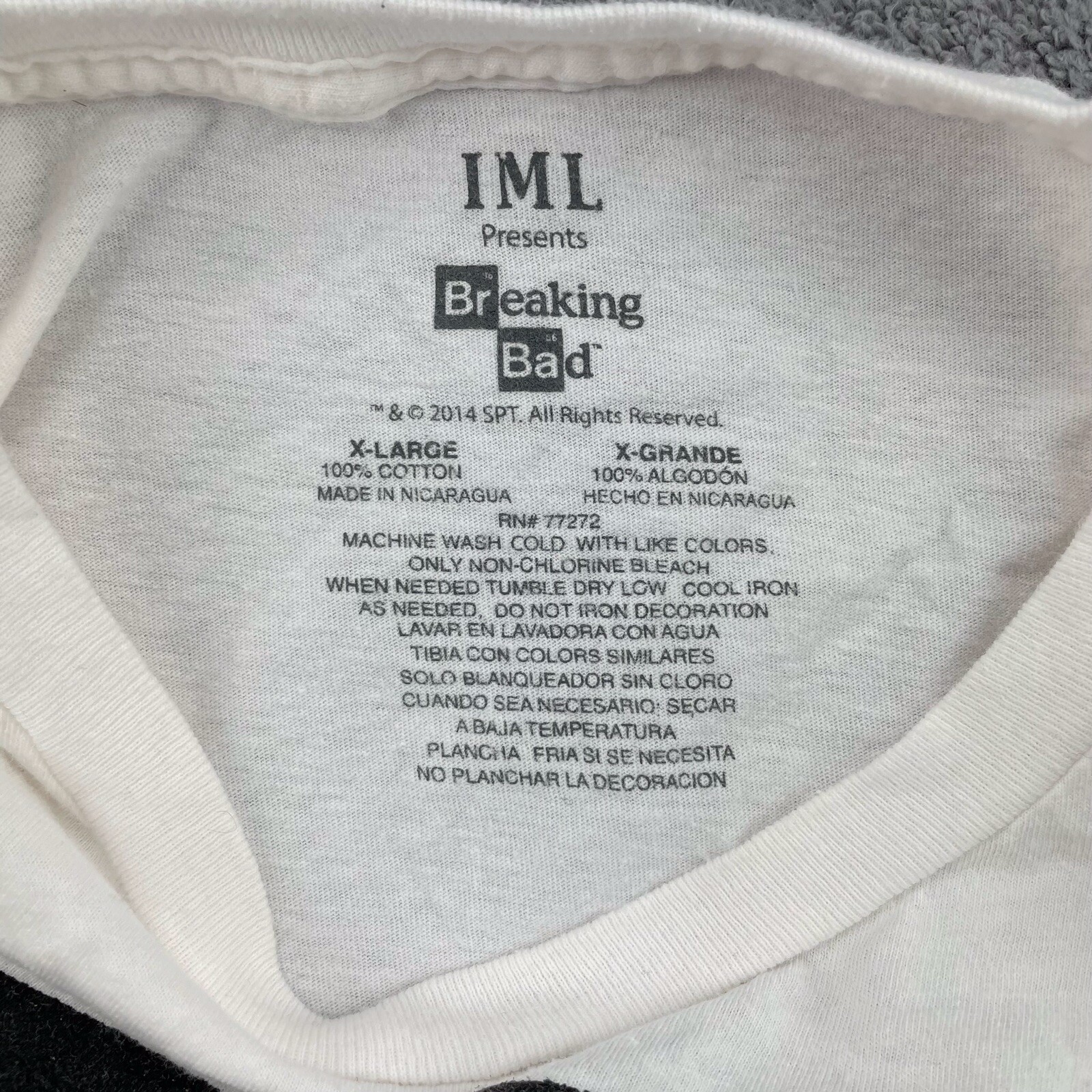 2014 Breaking Bad Heisenberg T Shirt XL Licensed Br 35 Ba 56 Walter WHITE Sketch