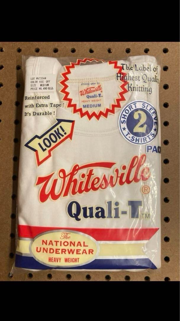 Whitesville WV73544 2-PACK T-SHIRT OFF-WHITE Size M Men&rsquo;s unused Made in Japan
