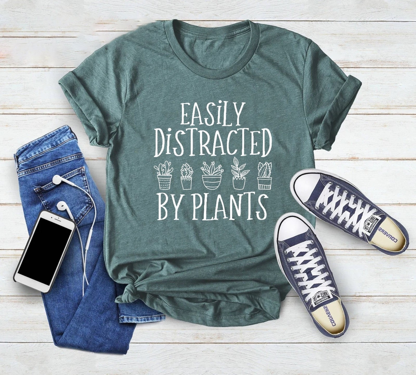 Easily Distracted By Plants Shirt Plant Love Shirt Plant Lover Gift Plant Lover
