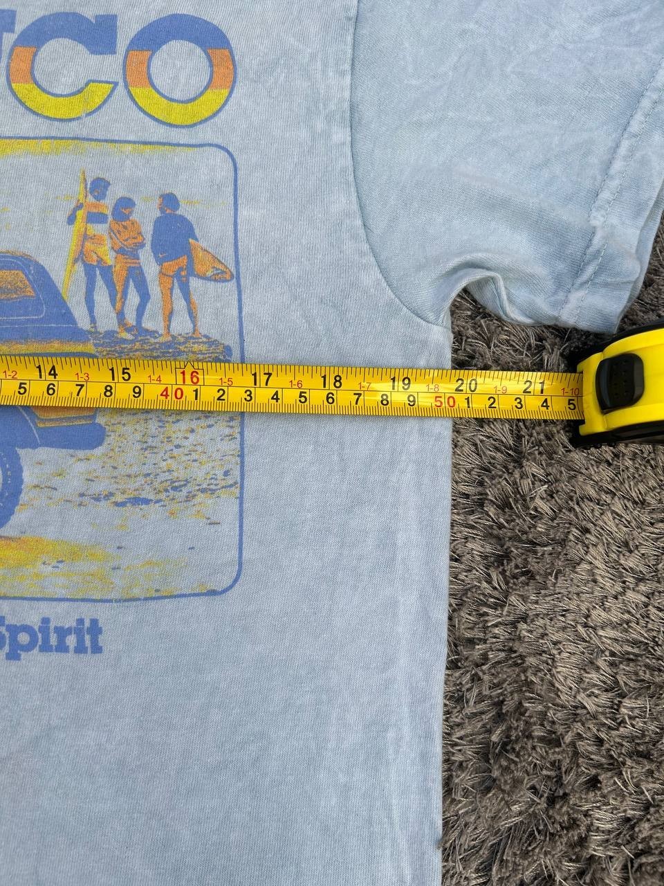 Ford Bronco Free-Wheelin Graphic T-Shirt Medium Blue Acid Wash Vintage Style