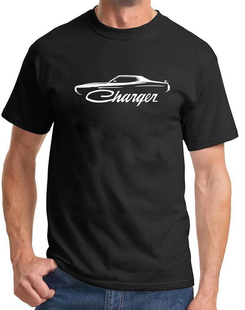 1973 1974 Charger Classic Outline Design Tshirt NEW COLORS