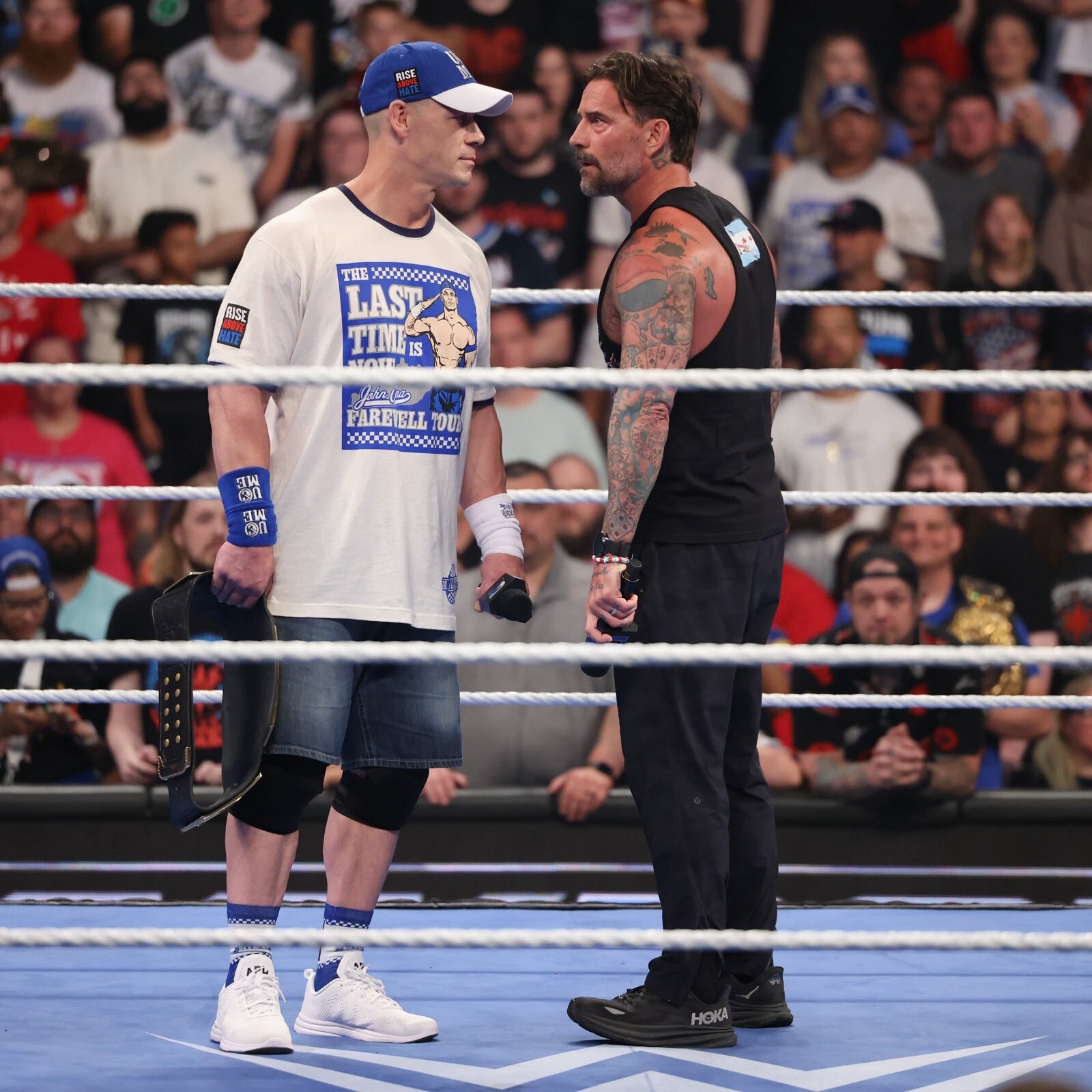 WWE Authentic John Cena Farewell Tour Lexington Kentucky Wildcats Ringer Shirt