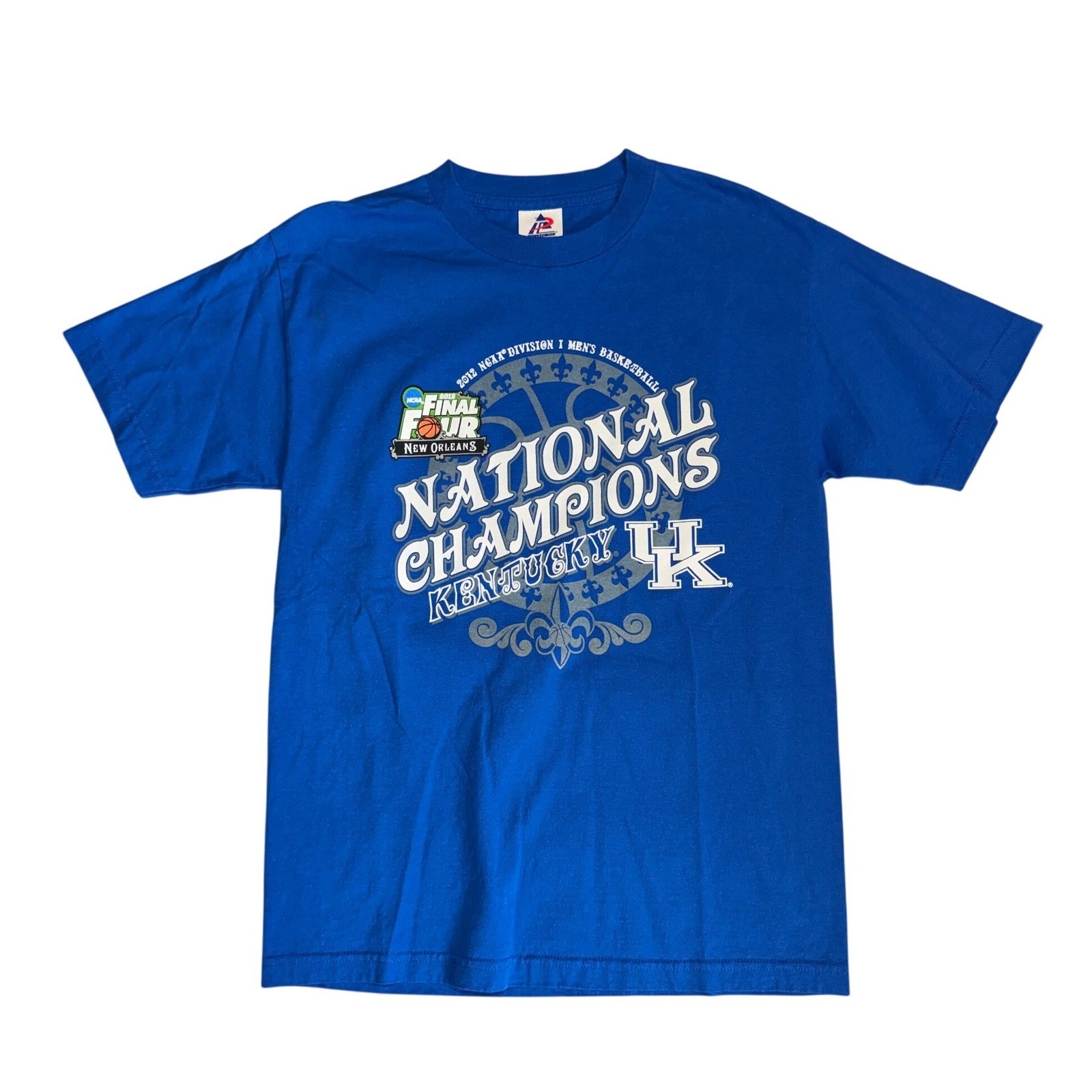 Kentucky Wildcats 2012 National Champions T-Shirt Medium Blue NCAA Final Four