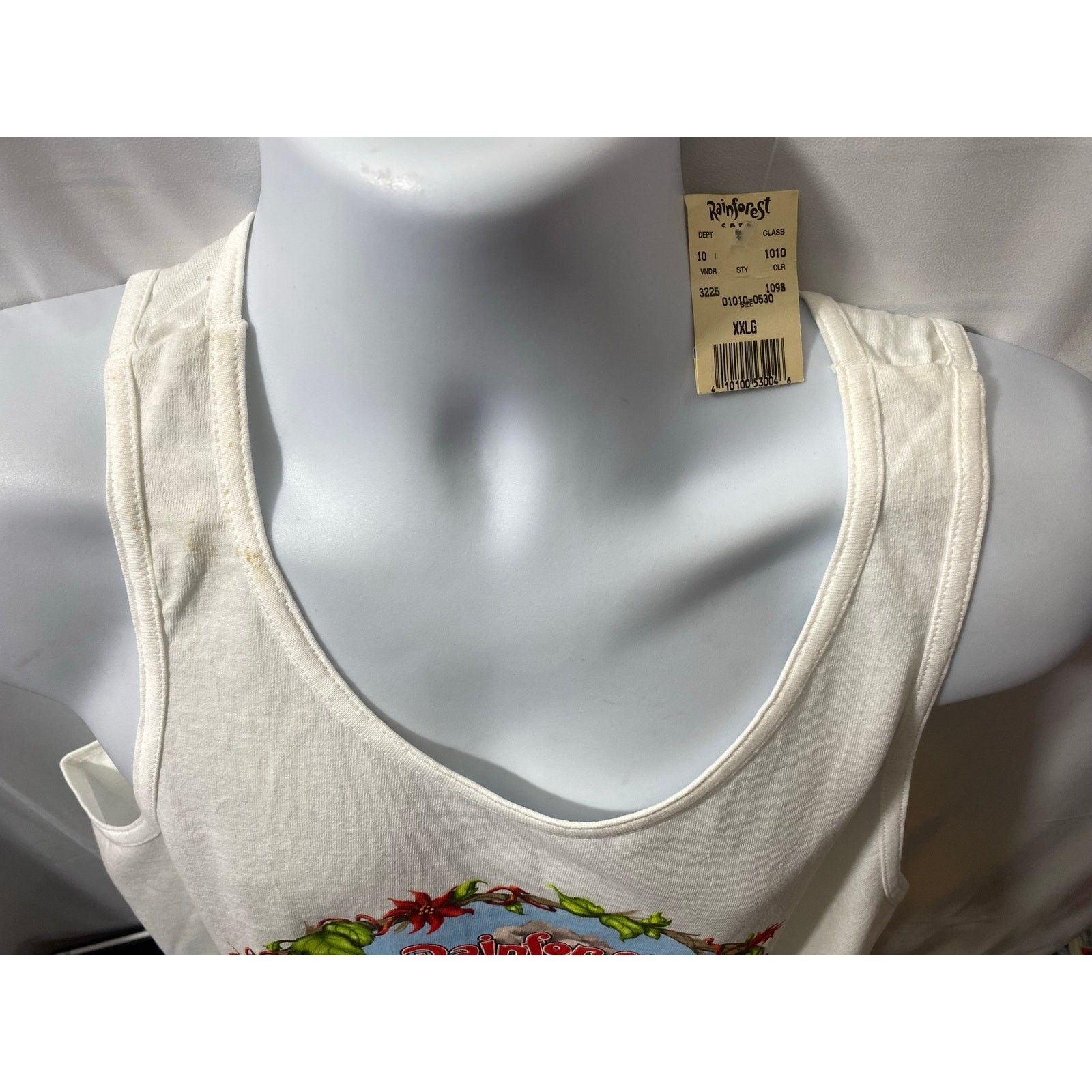 VINTAGE RAINFOREST CAFE Graphic Tank Top — Men&rsquo;s 2XL (New Deadstock)