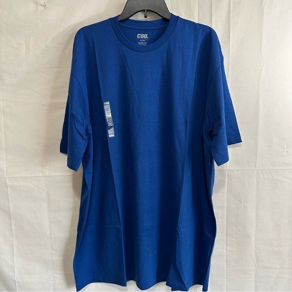 CSG Men&rsquo;s Classic Basic Blue Short Sleeve T-Shirt 3XL
