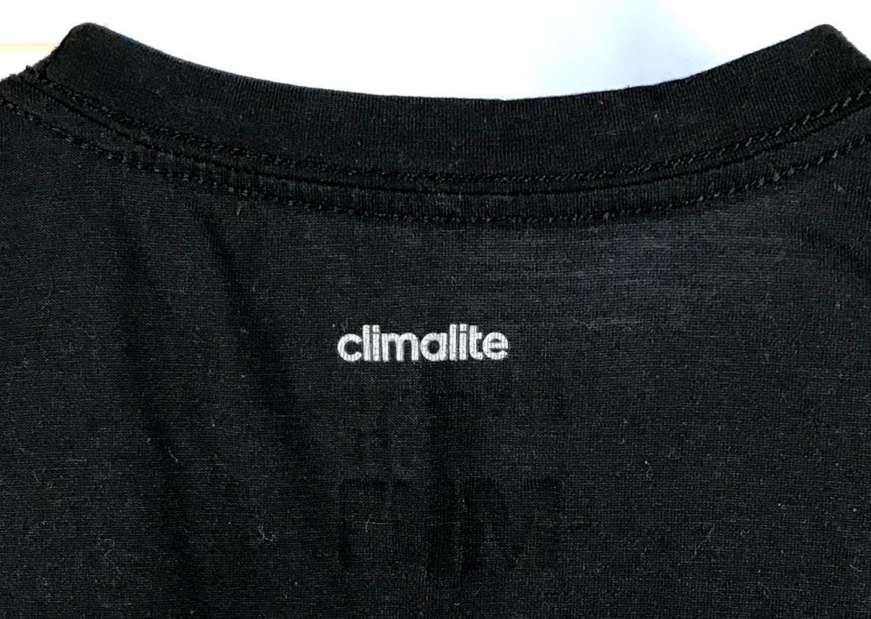 Adidas Ultimate Tee Mens Shirt Size Medium Black Teal 3 Stripes TShirt EUC A5204