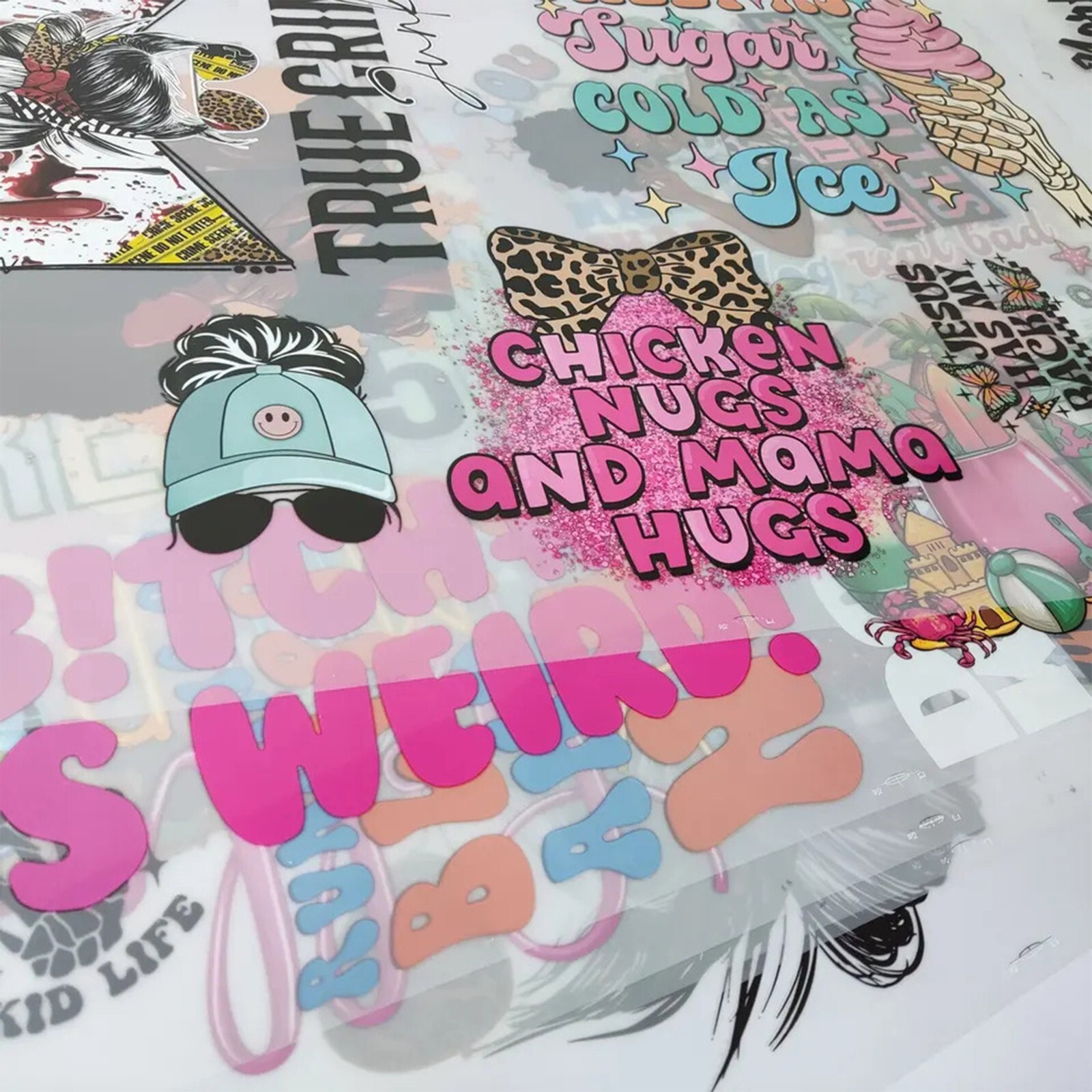 Custom Heat Transfer Prints T-shirt Transfer Sheets Ready to Press Wholesale DTF