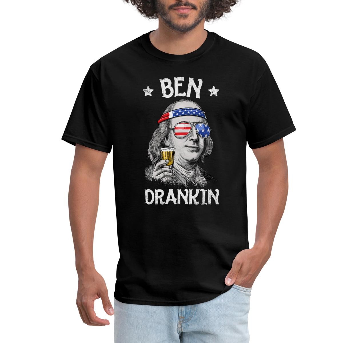 Independence Day Ben Drankin Funny 4th of July Men&rsquo;s T-Shirt