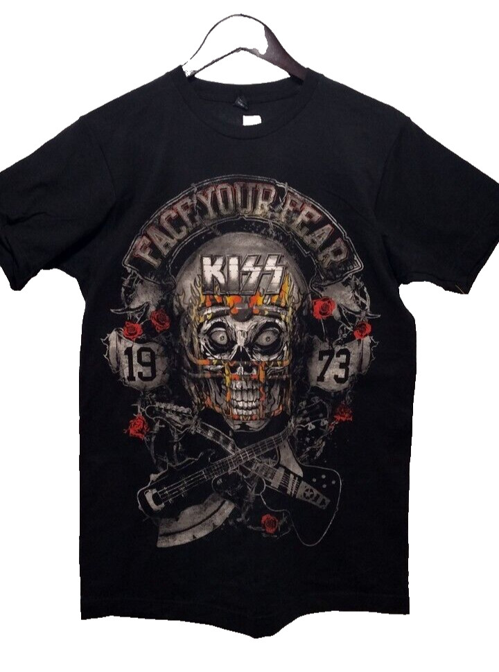 1973 T-shirt Black Skull Twink Fit Small – Women&rsquo;s Medium