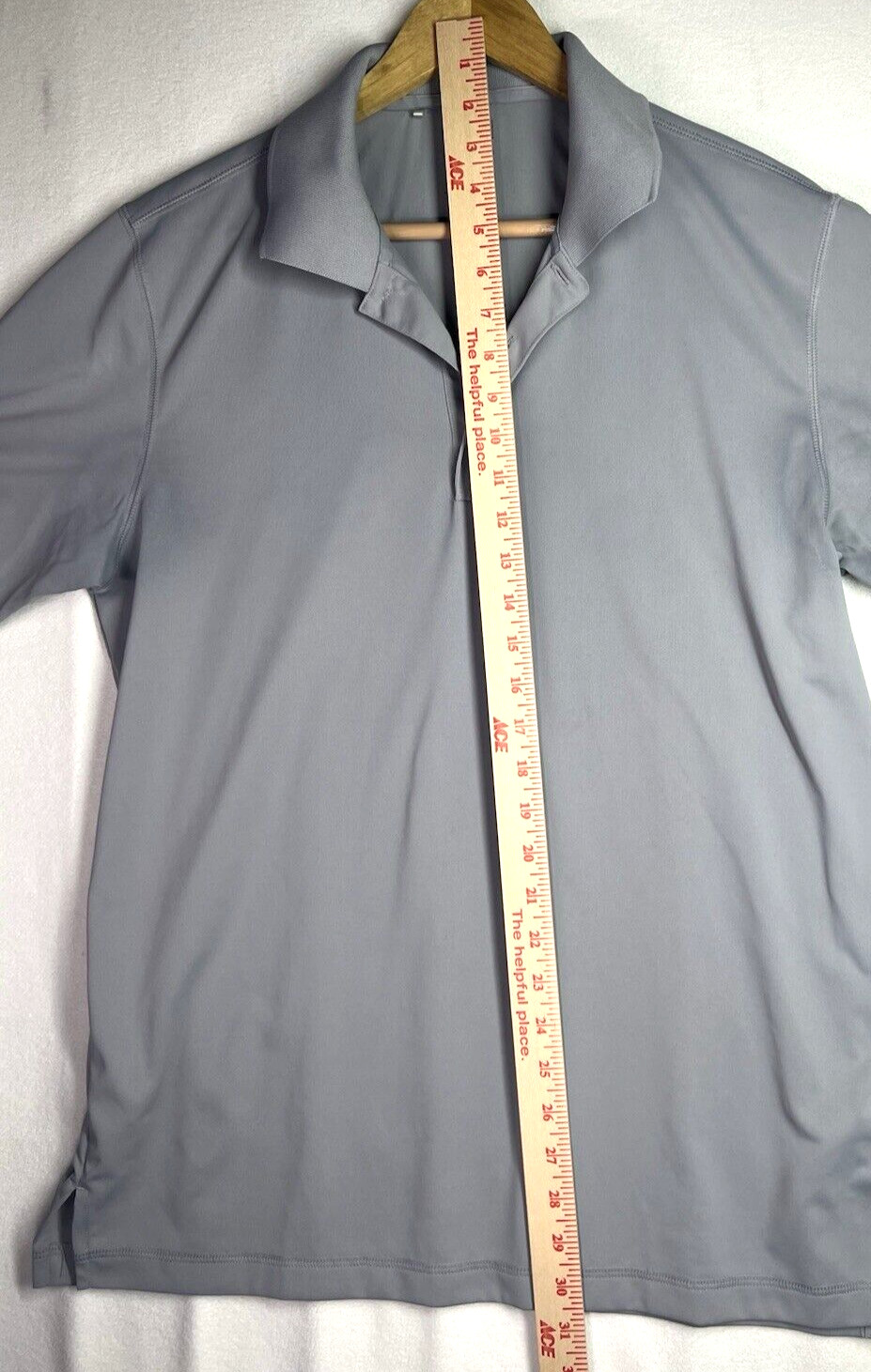 Adidas Pure-Motion Golf Polo Golf Shirt Men&rsquo;s Size Medium Gray Short Sleeve